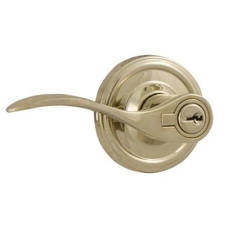 Weslock Left HBordeau Entry Lock ADJ Latch Full Lip Strike Lifetime Brass L0640UBU3SL23